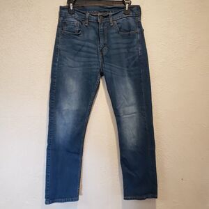 Levi’s Jeans Mens 30x30 Dark Wash 505 Regular Fit Straight Leg Denim